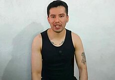 Young twink sucks huge cock of friend's uncle