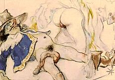 check out this vintage erotic illustration from retro anime