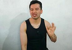 Young twink sucks huge cock of friend's uncle