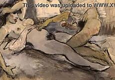 check out this vintage erotic illustration from retro anime