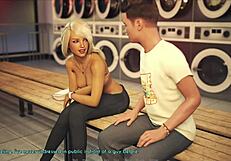 wife and mother-in-law in steamy game