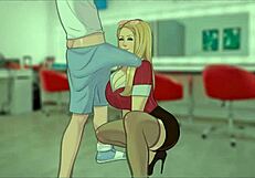 In lust legacy hentai game, a pornstar sucks his cock to compare with step dad