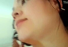 Latina slut performs handjob and sucking in POV homemade video