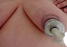 Amateur Tits Teased with Nipple Suction Cups for Intense Play