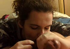 I controlled the blowjob all night leading to riding his cock while he fingered my pussy