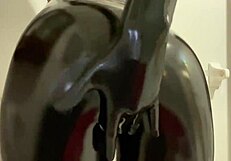 Fetish Latex Pvc Shiny Boots With Rubbing Sounds