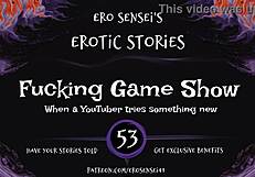 Erotic audio game show for women with hot amateurs and orgasming contestants.