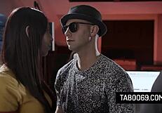 Aidra Fox And Abigail Mac Engage In Hardcore Threesome With Blowjob And Sex