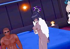 Asuna and Karin in Hentai MMD Scenes.