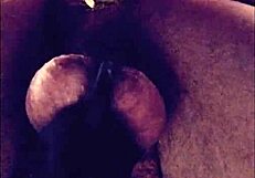 teenage sissy in chastity stretches hole with homemade toy for young crossdressing fun