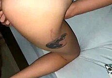 Young girlfriend screams as she takes big cock from behind!