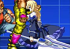 在Mugen中展开疯狂冲突，Brian与Es战斗。