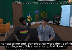Owen and Jake Fuck New Neighbor Couple in Sims