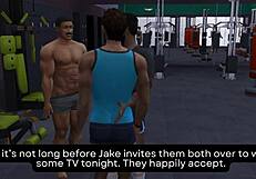 Owen and Jake Fuck New Neighbor Couple in Sims