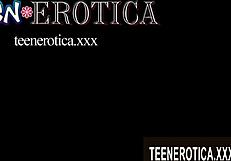 Katrin Tequila in a hardcore DP scene with a cute look and great skills with a mouth