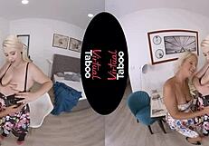VR porn with a taboo theme where the honey doesn’t lick itself.
