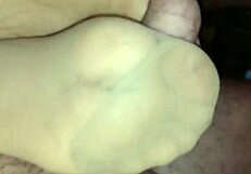 Homemade Footjob With Different Nylons