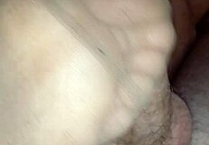Homemade Footjob With Different Nylons