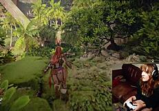 Redhead Gamer Slut Forgets Webcam On While Using Huge Toys