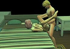 Naruto seduces Sakura in steamy hentai game.