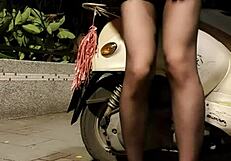 【伪娘】OL wild outdoor masturbation in stockings and heels. Imagine someone pounding me hard outside!