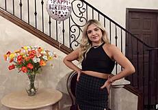 my stepdaughter carter cavelli licking and fucking with cumshot