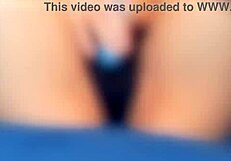 Candy Cruise Rubs Her Hairless Pussy