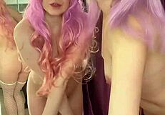 Two Russian Whores Dancing Naked for Cash