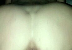 amateur rides big cock in reverse cowgirl position.