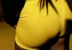 Bruna's legs look amazing in spandex, perfectly marking her underwear