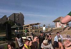 Spring Break Whip Cream Contest Tit Licking