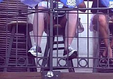 Helena Price's public upskirt flashing at Fantasy Fest in Florida