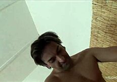 Sweet brunette MILF RIDES cock in gym, gets FACIAL after workout