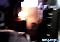 the realtor beauty rides dick to close the deal outdoors with tan lines