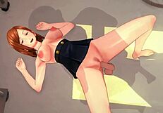 Kugisaki Nobara Masturbates And Has Sex In Hentai