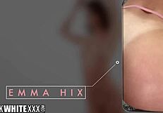 Emma Hix in split POV with intense action