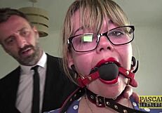 Chubby Submissive Bound and Dominated by Pascal White's Rough Face Fucking