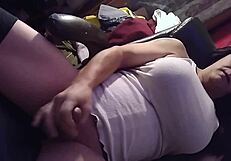 gwenny cums hard during solo masturbation