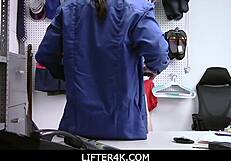 Lifter4k - perverted wet blonde madison haze teen knelt and paid her felony with sex