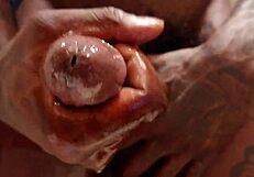 Hallelujah johnson tattoos and muscles in solo masturbation