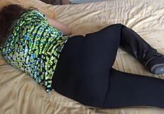 Stepson records maid resting and cums on her face