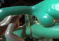 Futa3DX - Tomb Raider Spitroasted & Train Fucked by Cave Trolls