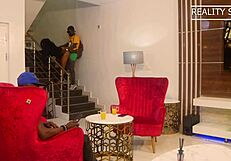 African wife squirts wildly for her stepson's big black cock in intense hardcore sex