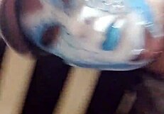 Ladyboy rides dildo first time 😈