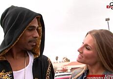 Skinny Blonde Teen 18+ With Small Natural Tits Enjoys Monster BBC Cumshot