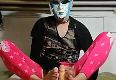 Ladyboy rides dildo first time 😈