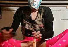 Ladyboy rides dildo first time 😈