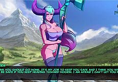 Legend of Elmora Part 3 - Rough sex against the rocks outdoors.