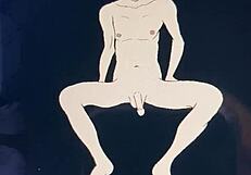 i am looking at his penis in this cartoon