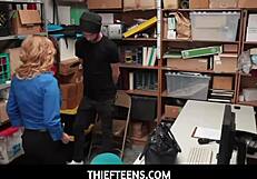 i dominate young thief with ripped clothes